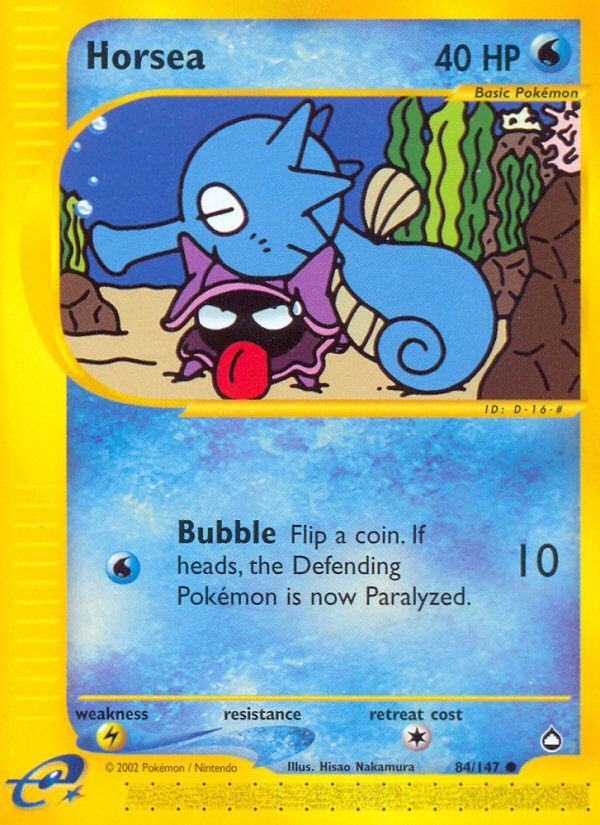 Horsea (84/147) [Aquapolis] | Shuffle n Cut Hobbies & Games