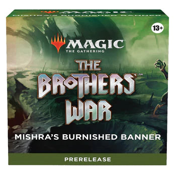 MAGIC THE BROTHERS' WAR PR KIT - MISHRA'S BURNISHED BANNER | Shuffle n Cut Hobbies & Games