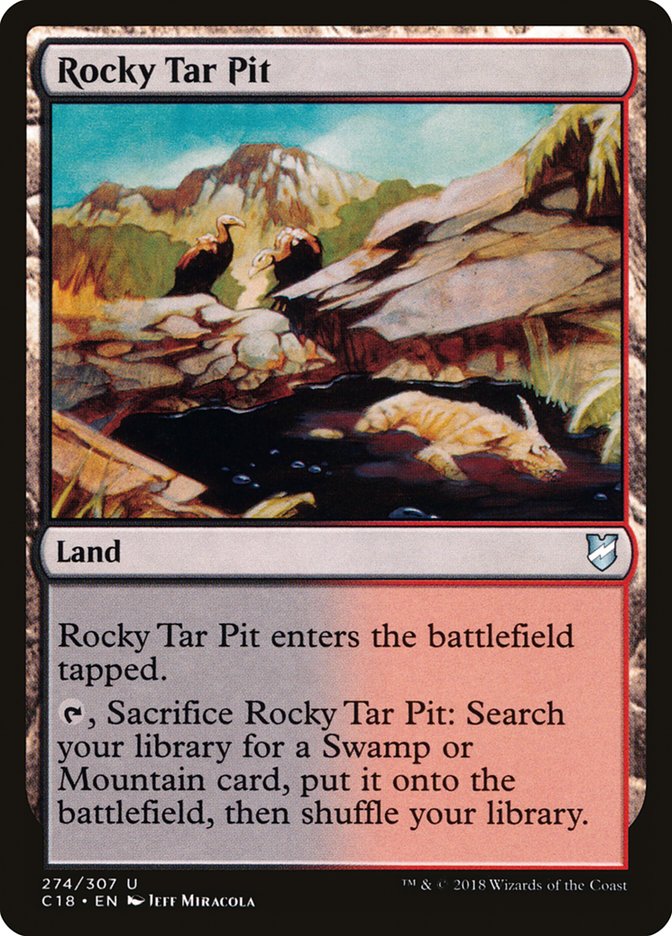 Rocky Tar Pit [Commander 2018] | Shuffle n Cut Hobbies & Games