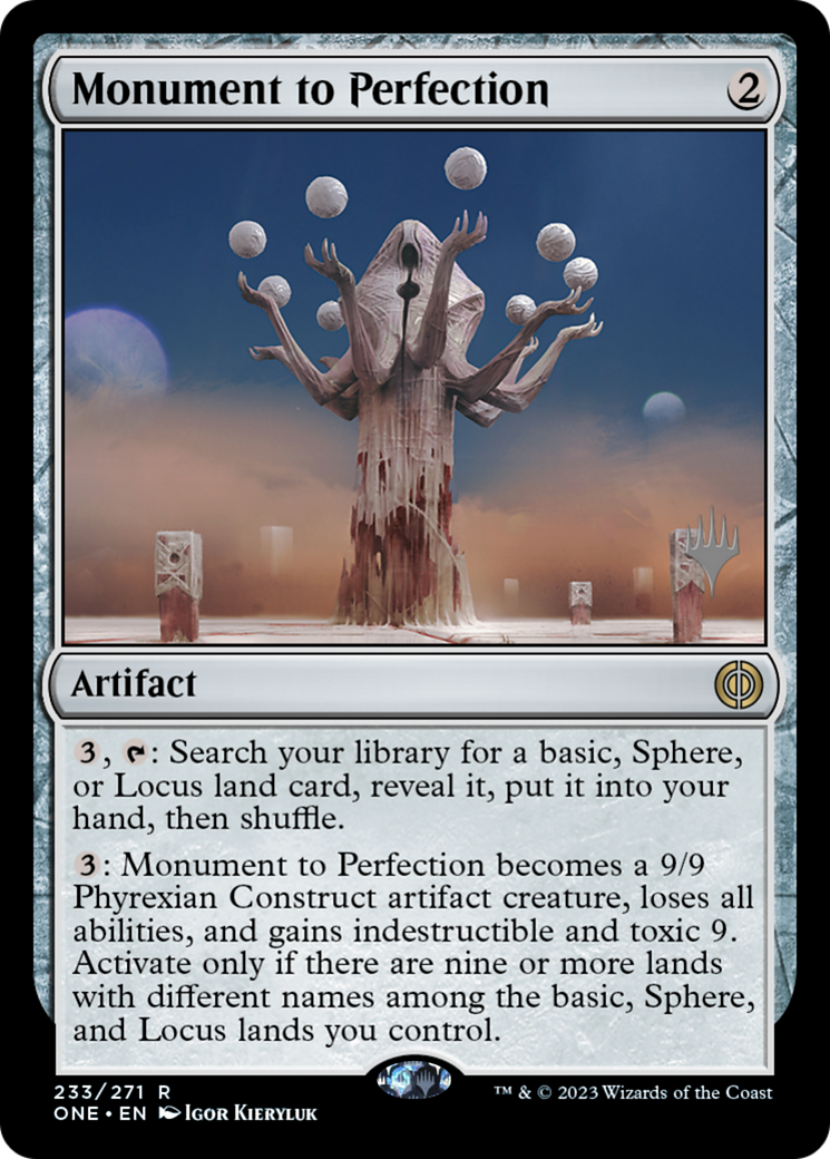 Monument to Perfection (Promo Pack) [Phyrexia: All Will Be One Promos] | Shuffle n Cut Hobbies & Games
