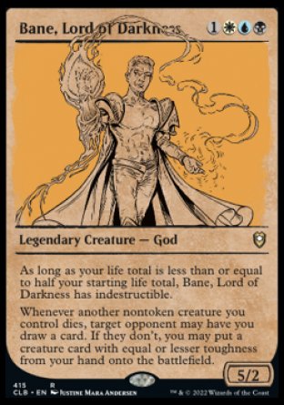 Bane, Lord of Darkness (Showcase) [Commander Legends: Battle for Baldur's Gate] | Shuffle n Cut Hobbies & Games