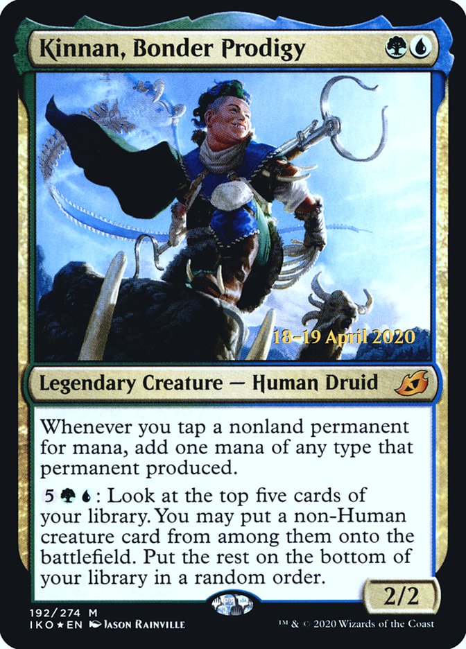 Kinnan, Bonder Prodigy [Ikoria: Lair of Behemoths Prerelease Promos] | Shuffle n Cut Hobbies & Games