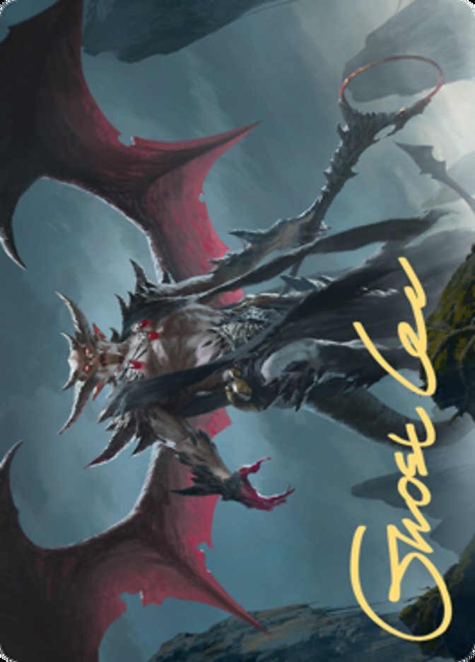 Taborax, Hope's Demise Art Card (Gold-Stamped Signature) [Zendikar Rising Art Series] | Shuffle n Cut Hobbies & Games