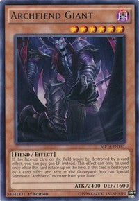 Archfiend Giant [MP14-EN181] Rare | Shuffle n Cut Hobbies & Games