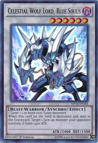Celestial Wolf Lord, Blue Sirius [MP14-EN183] Ultra Rare | Shuffle n Cut Hobbies & Games