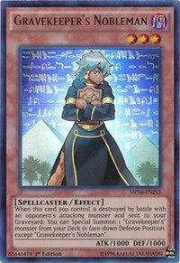 Gravekeeper's Nobleman [MP14-EN212] Ultra Rare | Shuffle n Cut Hobbies & Games