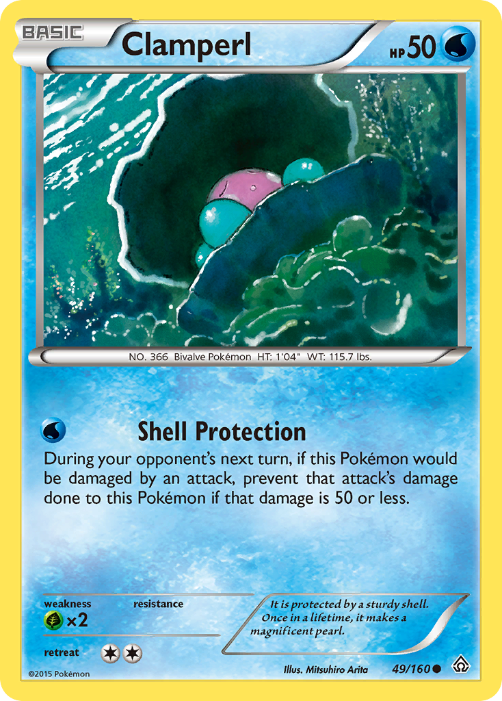Clamperl (49/160) [XY: Primal Clash] | Shuffle n Cut Hobbies & Games