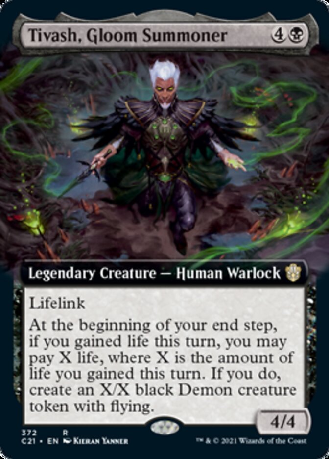 Tivash, Gloom Summoner (Extended Art) [Commander 2021] | Shuffle n Cut Hobbies & Games