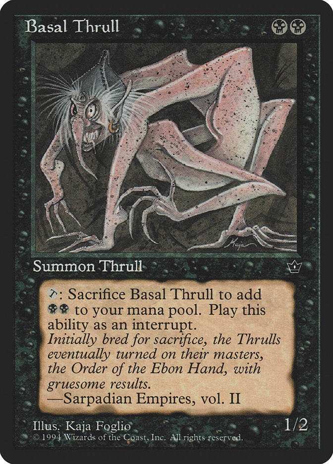 Basal Thrull (Kaja Foglio) [Fallen Empires] | Shuffle n Cut Hobbies & Games