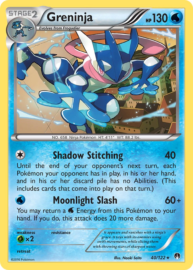 Greninja (40/122) (Theme Deck Exclusive) [XY: BREAKpoint] | Shuffle n Cut Hobbies & Games
