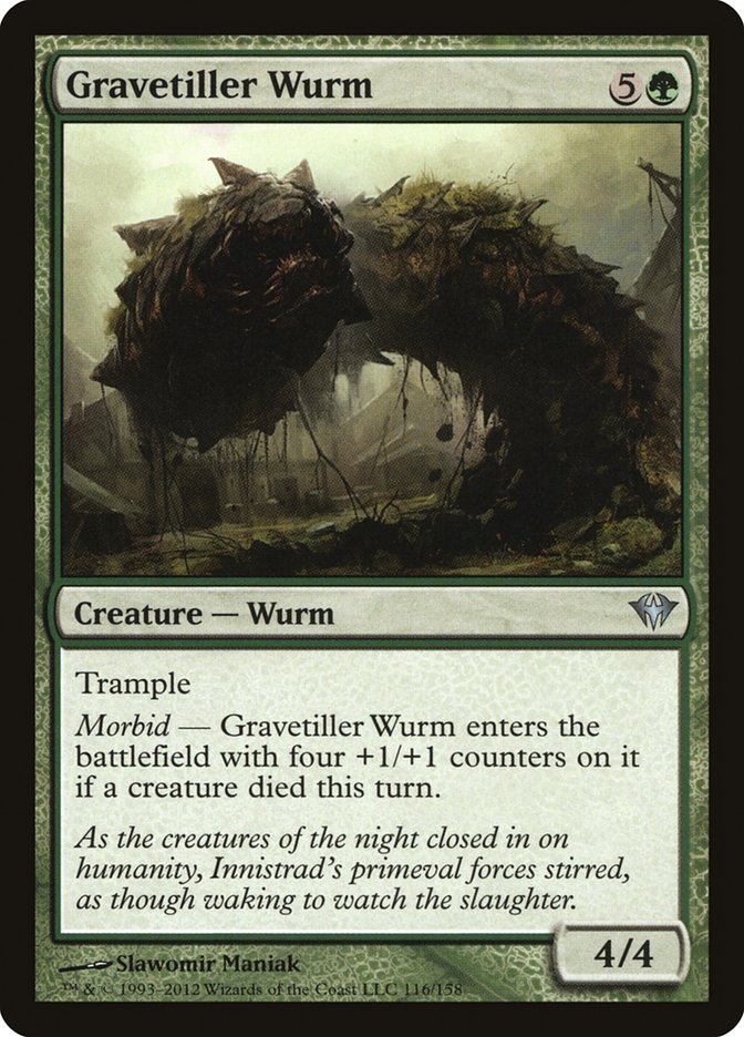 Gravetiller Wurm [Dark Ascension] | Shuffle n Cut Hobbies & Games