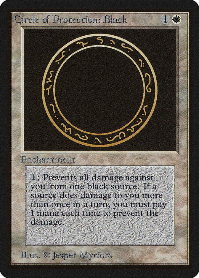Circle of Protection: Black [Beta Edition] | Shuffle n Cut Hobbies & Games