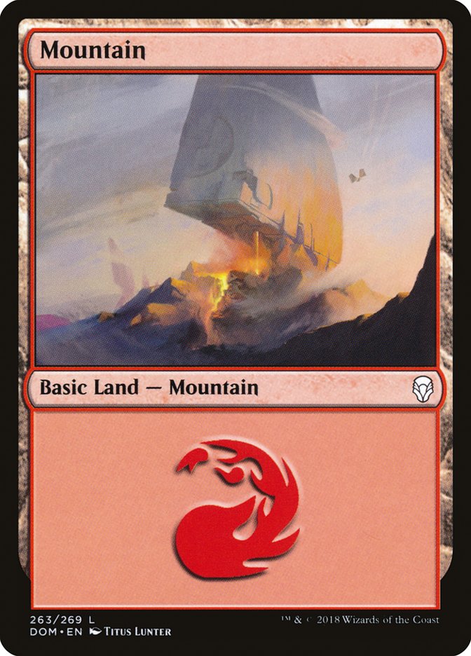 Mountain (263) [Dominaria] | Shuffle n Cut Hobbies & Games
