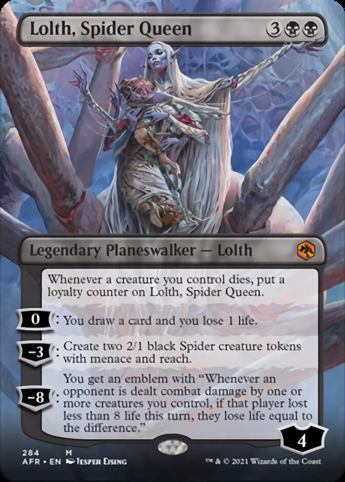 Lolth, Spider Queen (Borderless) [Dungeons & Dragons: Adventures in the Forgotten Realms] | Shuffle n Cut Hobbies & Games