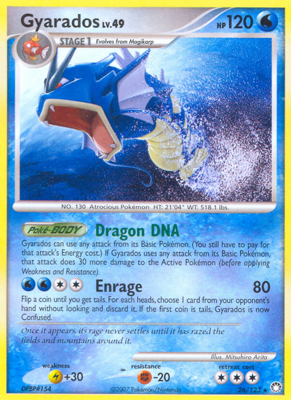 Gyarados (26/123) [Diamond & Pearl: Mysterious Treasures] | Shuffle n Cut Hobbies & Games