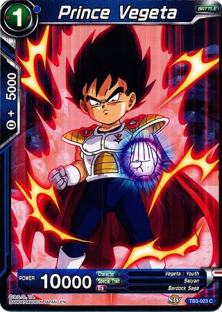 Prince Vegeta [TB3-023] | Shuffle n Cut Hobbies & Games