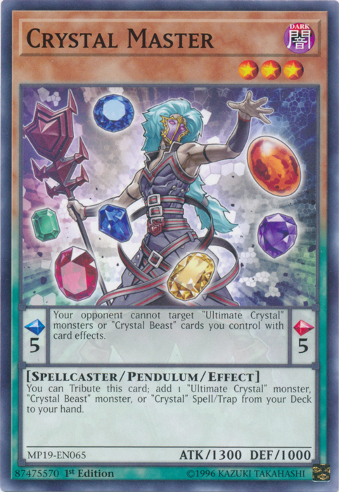 Crystal Master [MP19-EN065] Common | Shuffle n Cut Hobbies & Games