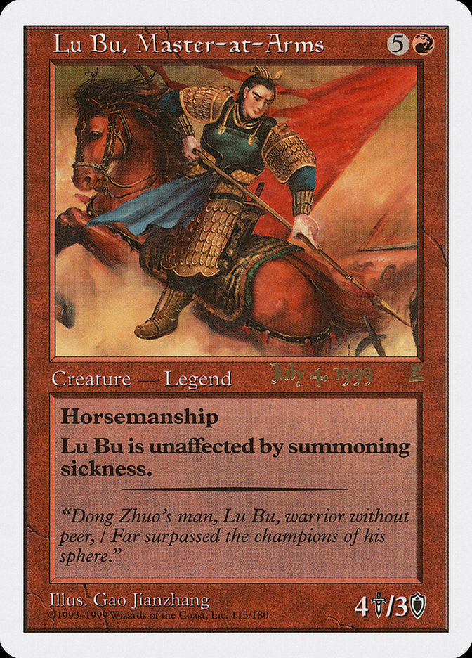 Lu Bu, Master-at-Arms (July 4, 1999) [Portal Three Kingdoms Promos] | Shuffle n Cut Hobbies & Games