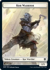 Kor Warrior // Plant Double-Sided Token [Zendikar Rising Tokens] | Shuffle n Cut Hobbies & Games