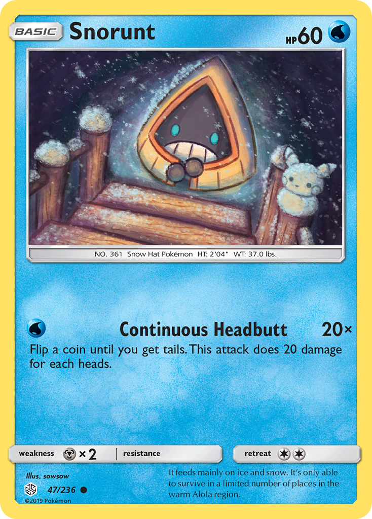 Snorunt (47/236) [Sun & Moon: Cosmic Eclipse] | Shuffle n Cut Hobbies & Games