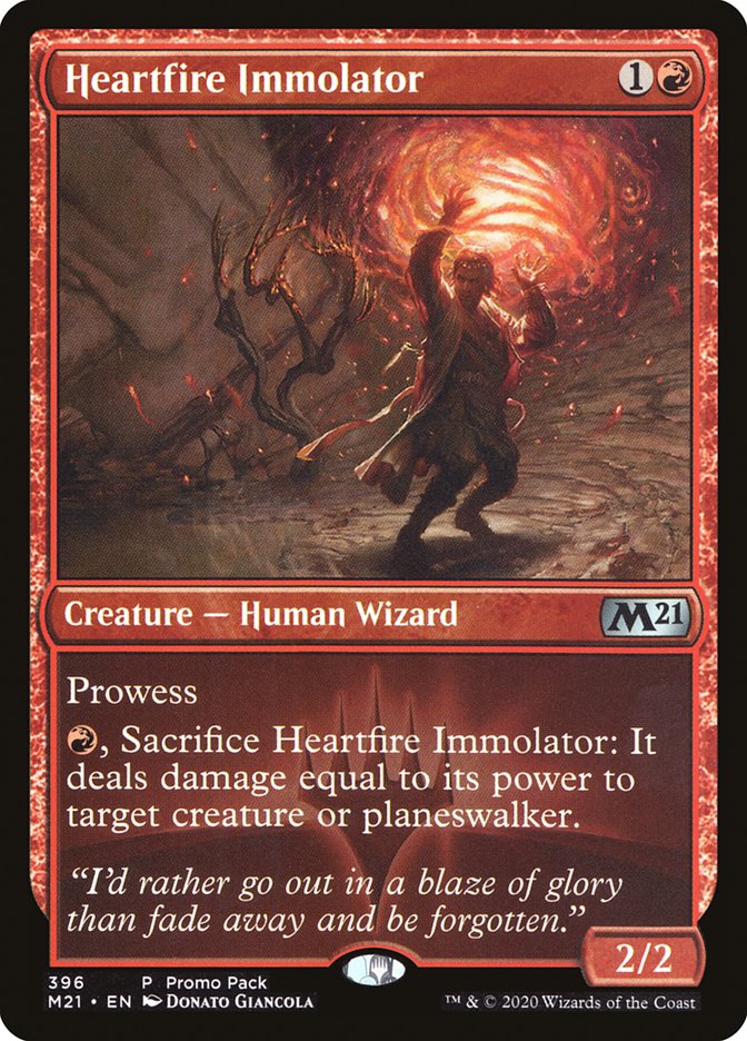 Heartfire Immolator (Promo Pack) [Core Set 2021 Promos] | Shuffle n Cut Hobbies & Games