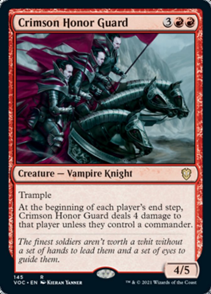 Crimson Honor Guard [Innistrad: Crimson Vow Commander] | Shuffle n Cut Hobbies & Games