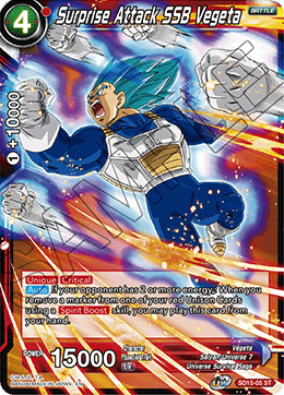 Surprise Attack SSB Vegeta (Starter Deck - Pride of the Saiyans) (SD15-05) [Cross Spirits] | Shuffle n Cut Hobbies & Games