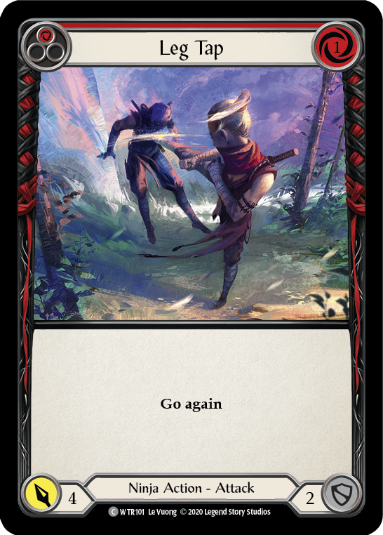Leg Tap (Red) [U-WTR101] (Welcome to Rathe Unlimited)  Unlimited Rainbow Foil | Shuffle n Cut Hobbies & Games