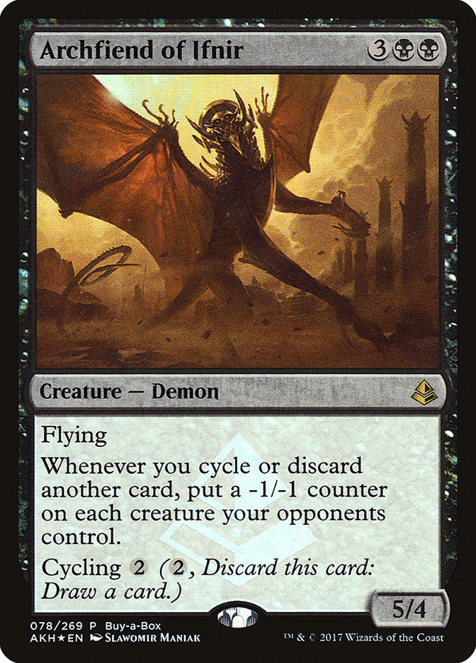 Archfiend of Ifnir (Buy-A-Box) [Amonkhet Promos] | Shuffle n Cut Hobbies & Games