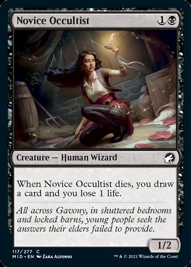 Novice Occultist [Innistrad: Midnight Hunt] | Shuffle n Cut Hobbies & Games