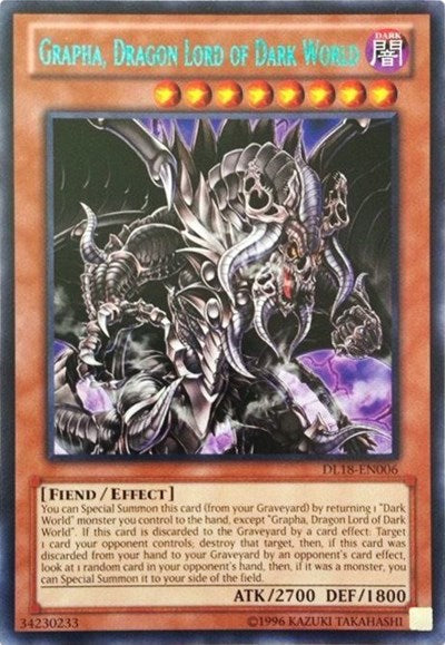 Grapha, Dragon Lord of Dark World (Green) [DL18-EN006] Rare | Shuffle n Cut Hobbies & Games