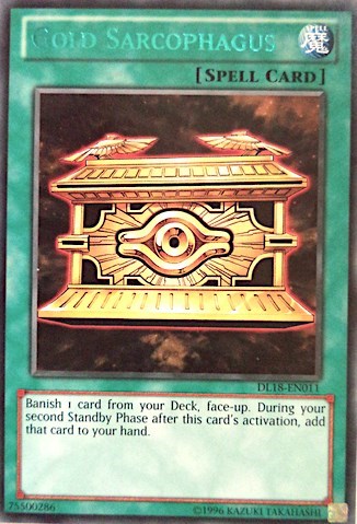 Gold Sarcophagus (Green) [DL18-EN011] Rare | Shuffle n Cut Hobbies & Games
