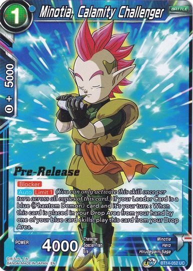 Minotia, Calamity Challenger (BT14-052) [Cross Spirits Prerelease Promos] | Shuffle n Cut Hobbies & Games