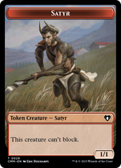 Saproling // Satyr Double-Sided Token [Commander Masters Tokens] | Shuffle n Cut Hobbies & Games