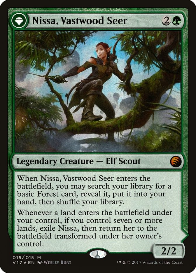 Nissa, Vastwood Seer // Nissa, Sage Animist [From the Vault: Transform] | Shuffle n Cut Hobbies & Games