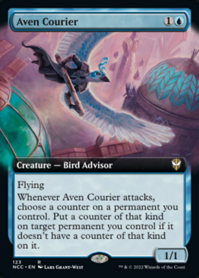 Aven Courier (Extended Art) [Streets of New Capenna Commander] | Shuffle n Cut Hobbies & Games