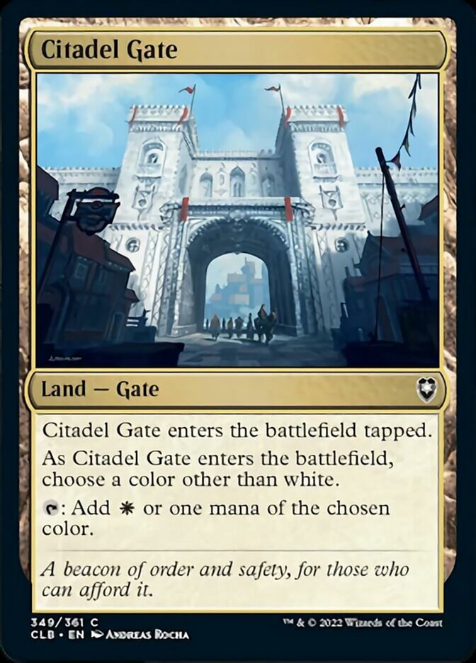 Citadel Gate [Commander Legends: Battle for Baldur's Gate] | Shuffle n Cut Hobbies & Games