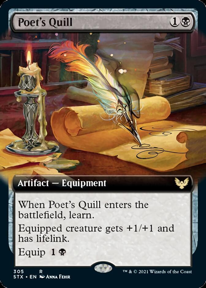 Poet's Quill (Extended Art) [Strixhaven: School of Mages] | Shuffle n Cut Hobbies & Games