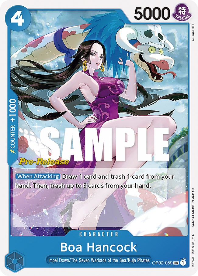 Boa Hancock [Paramount War Pre-Release Cards] | Shuffle n Cut Hobbies & Games