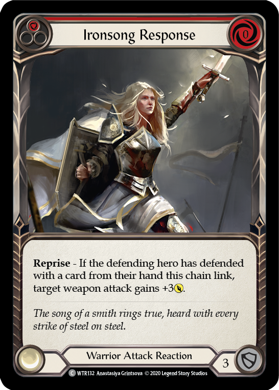 Ironsong Response (Red) [U-WTR132] (Welcome to Rathe Unlimited)  Unlimited Normal | Shuffle n Cut Hobbies & Games
