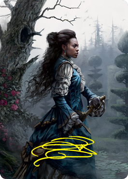 Mina Harker Art Card (Gold-Stamped Signature) [Innistrad: Crimson Vow Art Series] | Shuffle n Cut Hobbies & Games