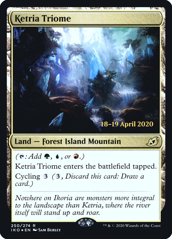 Ketria Triome [Ikoria: Lair of Behemoths Prerelease Promos] | Shuffle n Cut Hobbies & Games