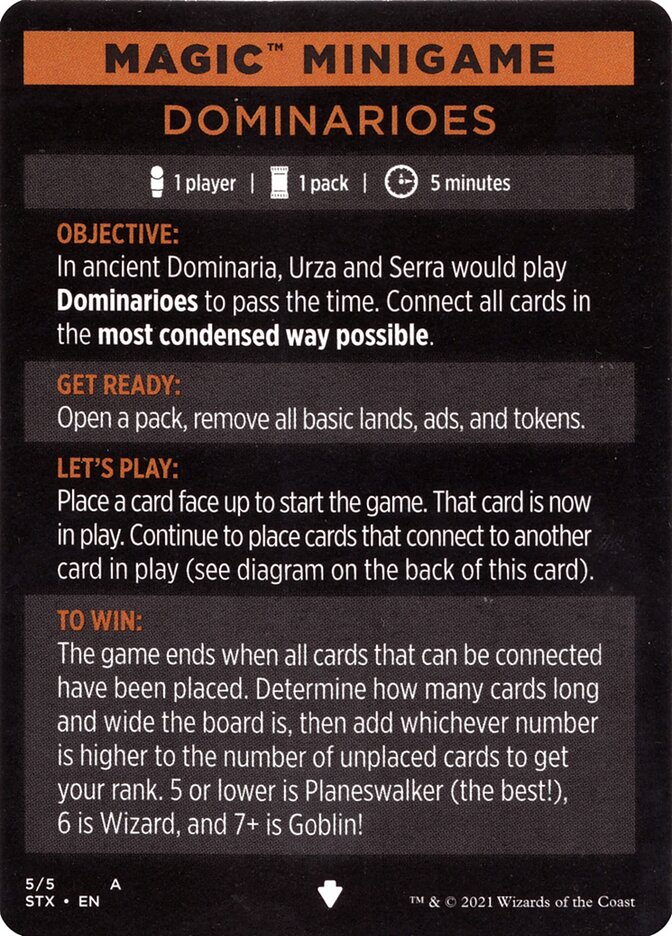 Dominarioes (Magic Minigame) [Strixhaven: School of Mages Minigame] | Shuffle n Cut Hobbies & Games