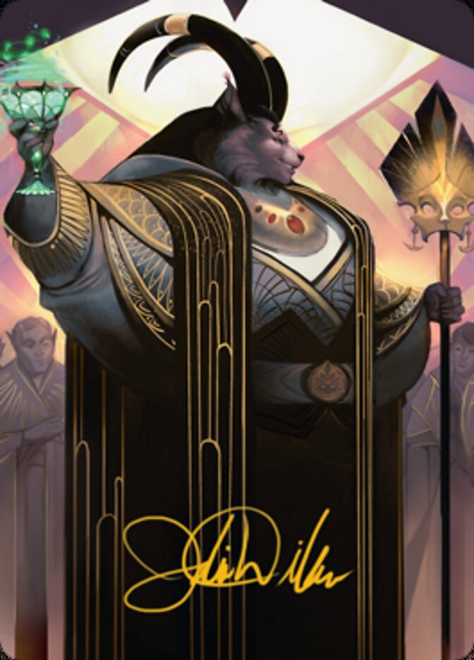 Jetmir, Nexus of Revels 2 Art Card (Gold-Stamped Signature) [Streets of New Capenna Art Series] | Shuffle n Cut Hobbies & Games