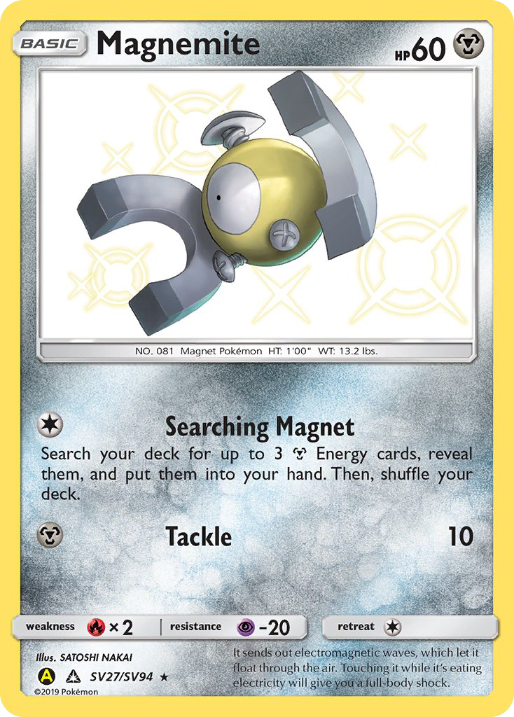 Magnemite (SV27/SV94) [Sun & Moon: Hidden Fates - Shiny Vault] | Shuffle n Cut Hobbies & Games