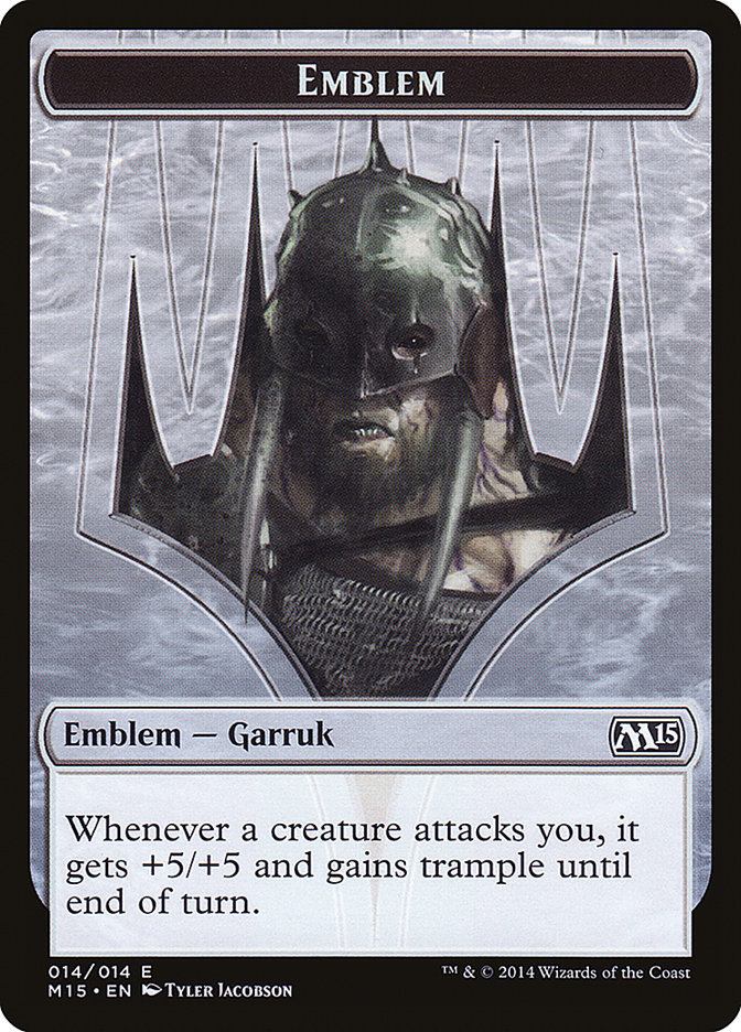 Garruk, Apex Predator Emblem [Magic 2015 Tokens] | Shuffle n Cut Hobbies & Games