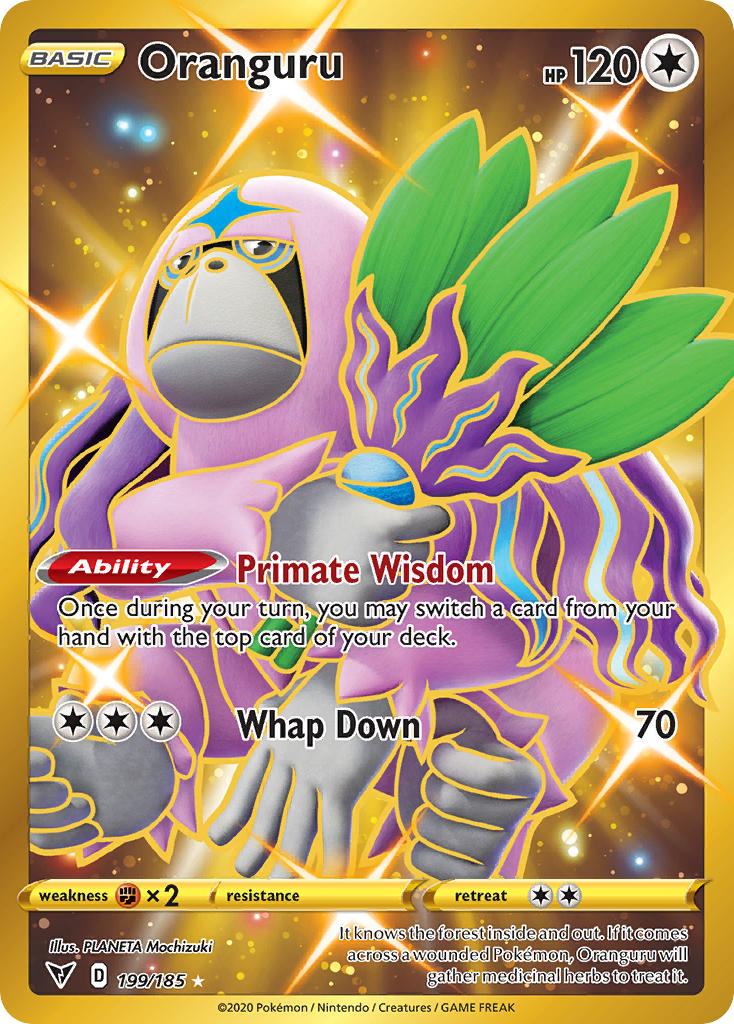 Oranguru (199/185) [Sword & Shield: Vivid Voltage] | Shuffle n Cut Hobbies & Games