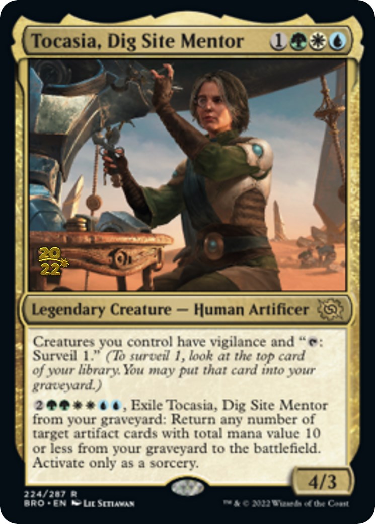 Tocasia, Dig Site Mentor [The Brothers' War Prerelease Promos] | Shuffle n Cut Hobbies & Games