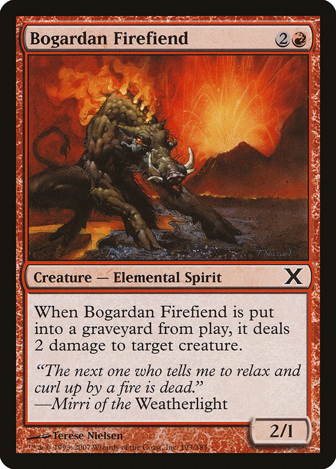 Bogardan Firefiend [Tenth Edition] | Shuffle n Cut Hobbies & Games