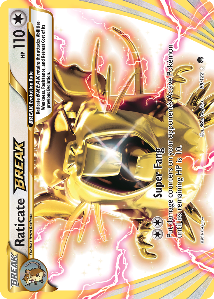Raticate BREAK (89/122) [XY: BREAKpoint] | Shuffle n Cut Hobbies & Games